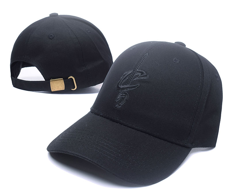 Cavaliers Team Logo Black Peaked Adjustable Hat SG