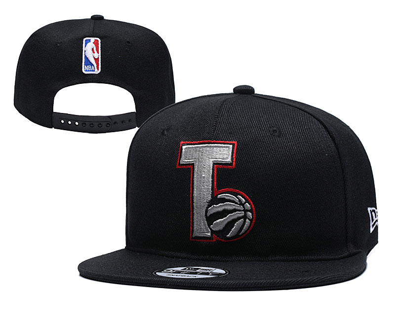 Raptors Team Logo Black Adjustable Hat YD