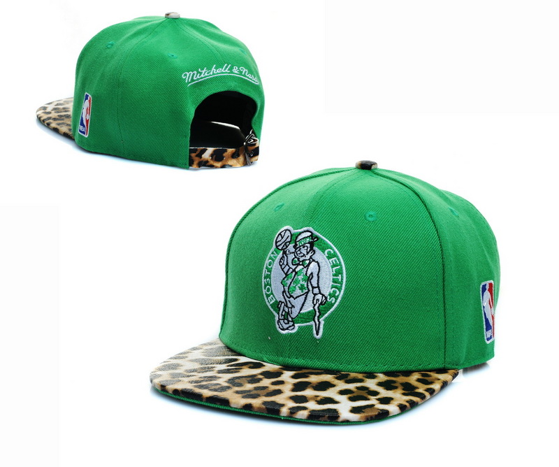 Celtics Team Logo Green Leopard Adjustable Hat LT