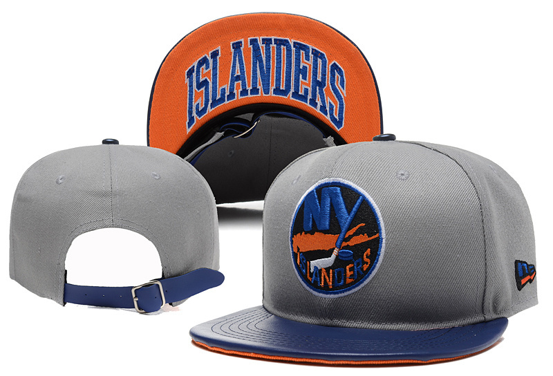 Islanders Team Logo Gray Adjustable Hat YD