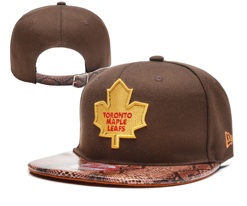 Maple Leafs Team Logo Brown Adjustable Hat YD