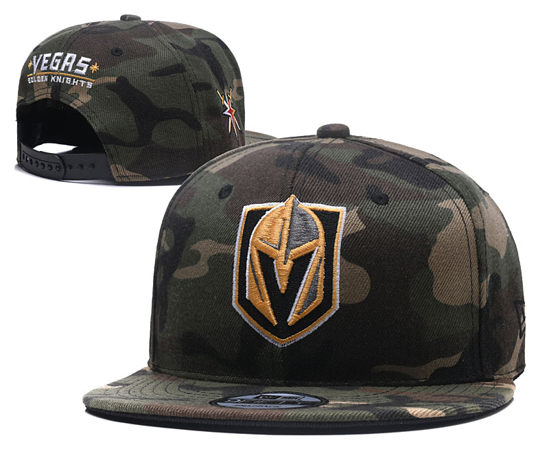 Vegas Golden Knights Team Logo Camo Adjustable Hat YD