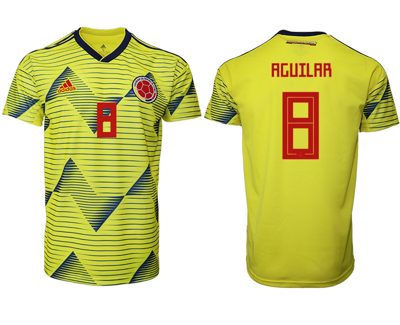 2019-20 Colombia 8 AGUILAR Home Thailand Soccer Jersey