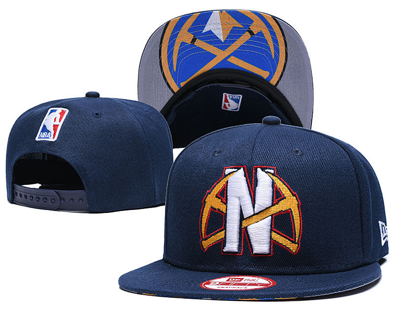 Nuggets Team Logo Navy Adjustable Hat GS