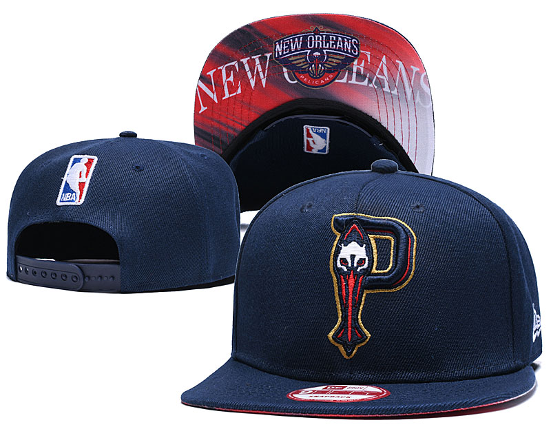 Pelicans Team Logo Navy Adjustable Hat GS