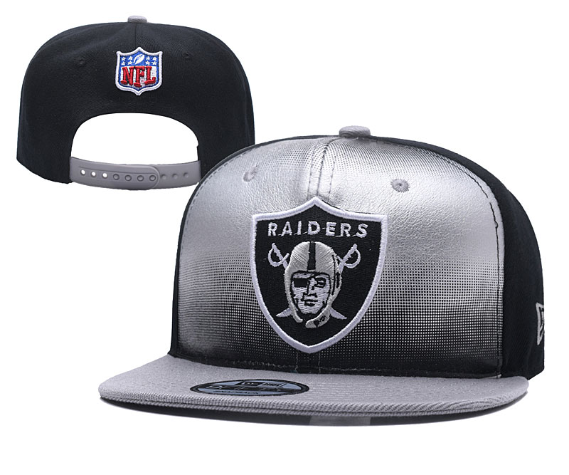 Raiders Team Logo Black Adjustable Hat YD