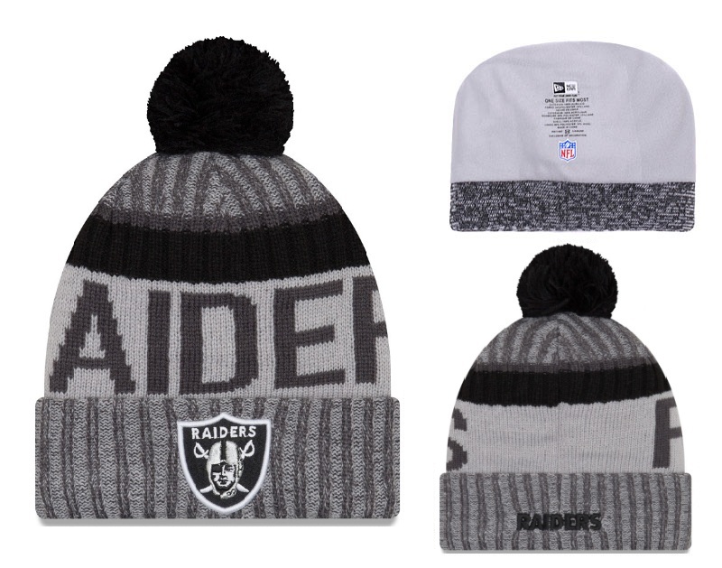 Raiders Team Logo 2017 Sideline Knit Hat