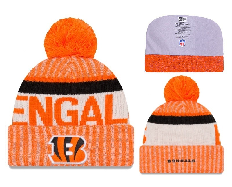Bengals Fresh Logo Orange Winter Knit Hat YD