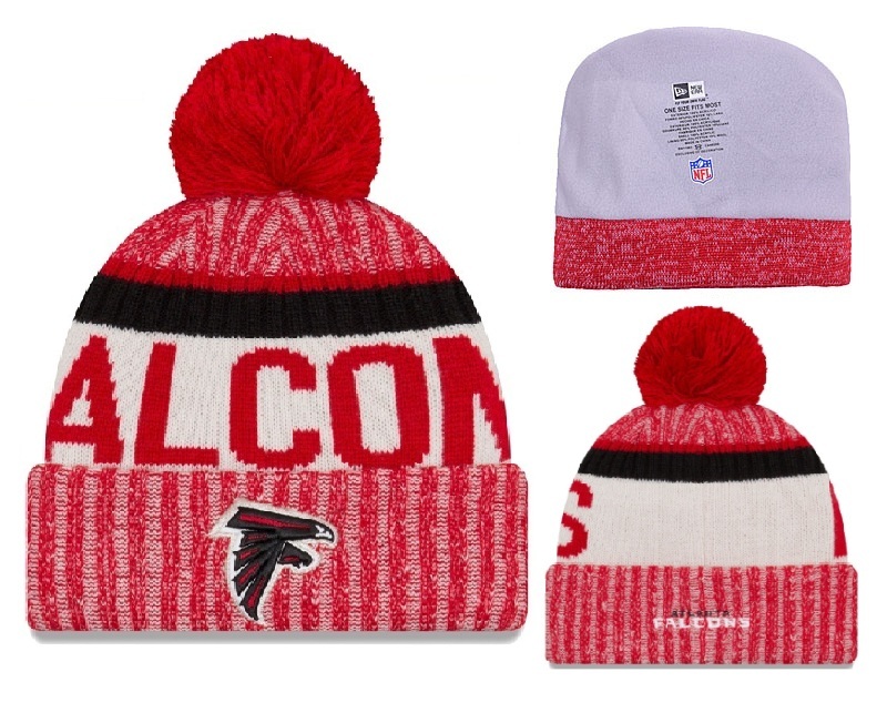 Falcons Team Logo Red Knit Hat YD