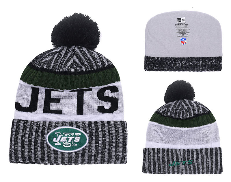 Jets Team Logo 2017 Sideline Knit Hat YD