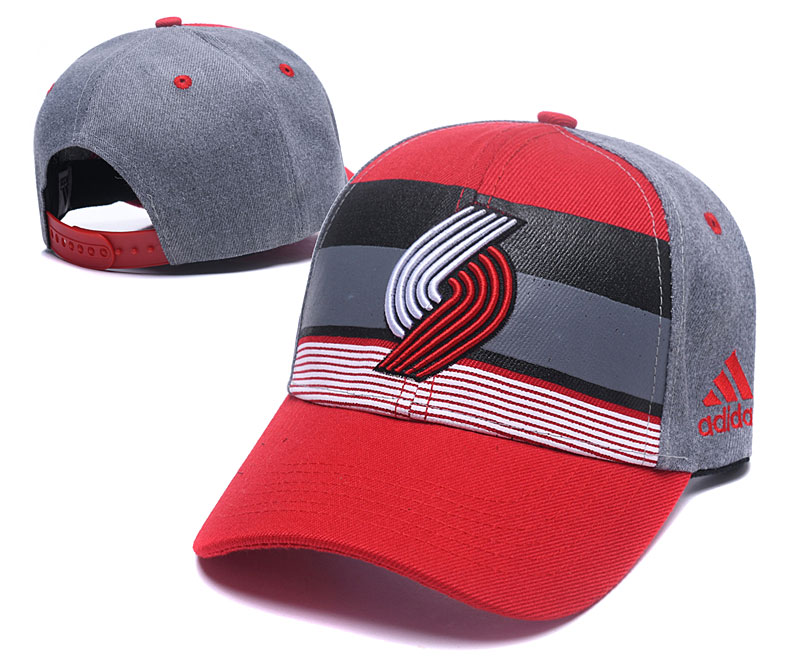 Blazers Team Logo Stripe Adjustable Hat TX