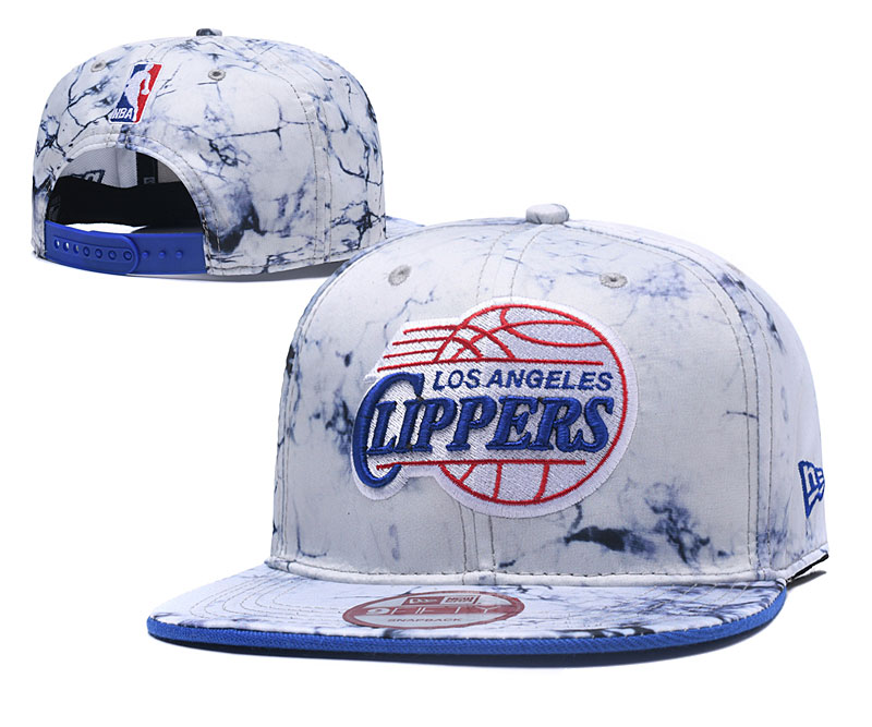 Clippers Team Logo Marble Pattern Adjustable Hat TX