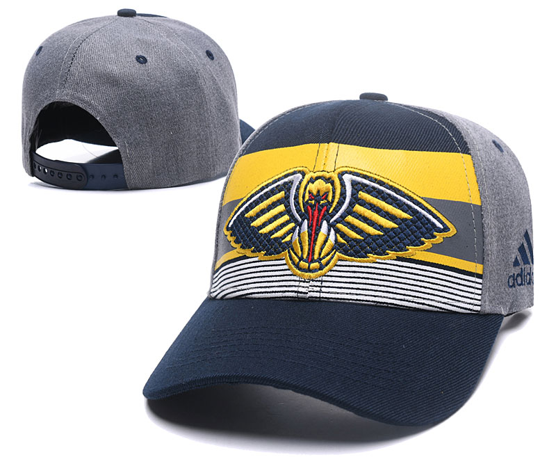 Pelicans Team Logo Gray Adjustable Hat TX