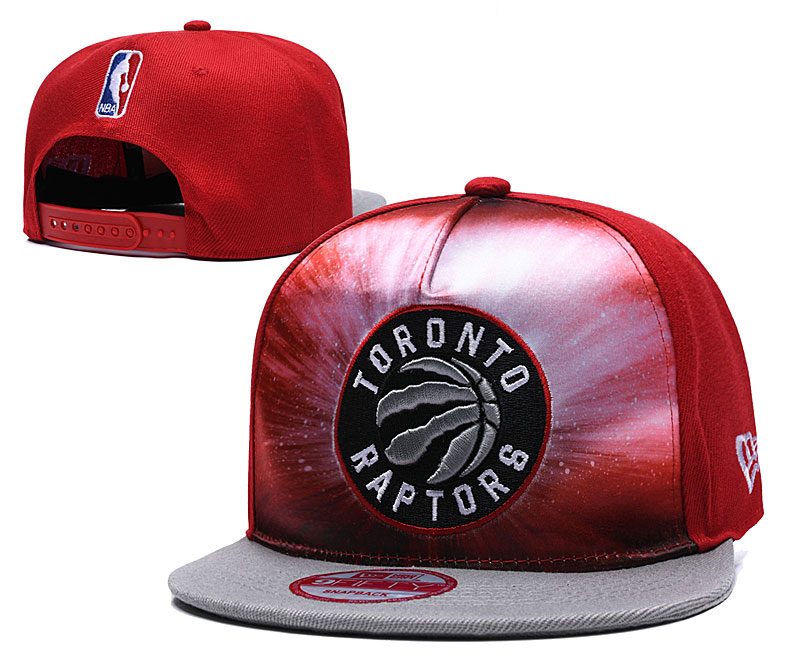 Raptors Galaxy Team Logo Red Adjustable Hat TX