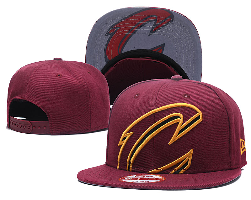 Cavaliers Team Big Logo Red Adjustable Hats GS