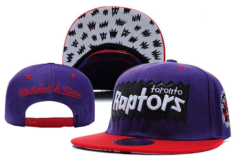 Raptors Team Logo Purple Mitchell & Ness Adjustable Hat LX