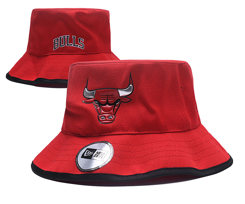 Bulls Team Logo Red Wide Brim Hat YD