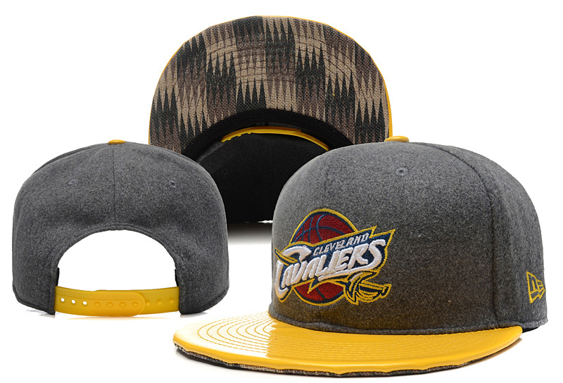 Cavaliers Team Logo Gray Yellow Adjustable Hat YD