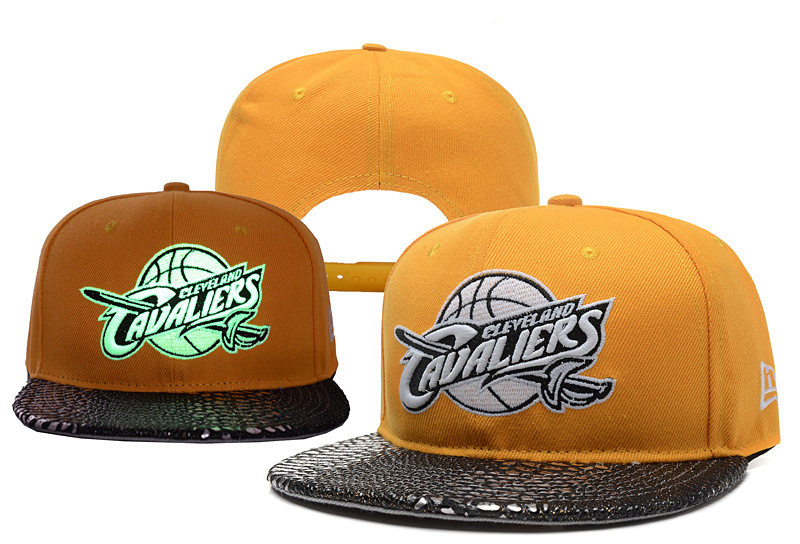 Cavaliers Team Logo Yellow Luminous Adjustable Hat YD