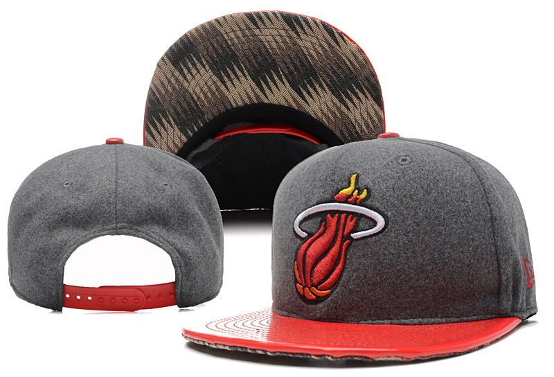 Heat Team Logo Gray Red Adjustable Hat YD