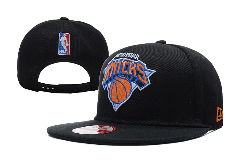 Knicks Fresh Logo Black Adjustable Hat YD