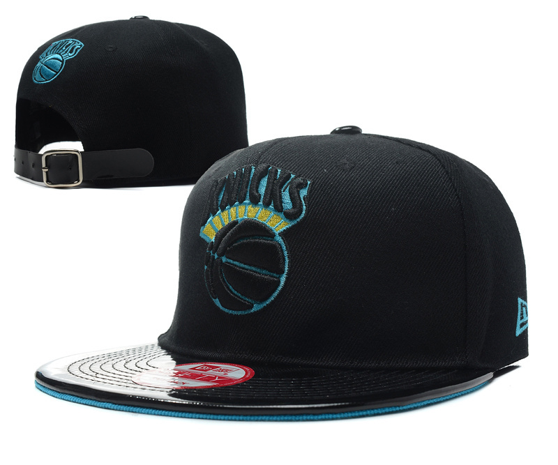 Knicks Team Logo Black Adjustable Hat YD