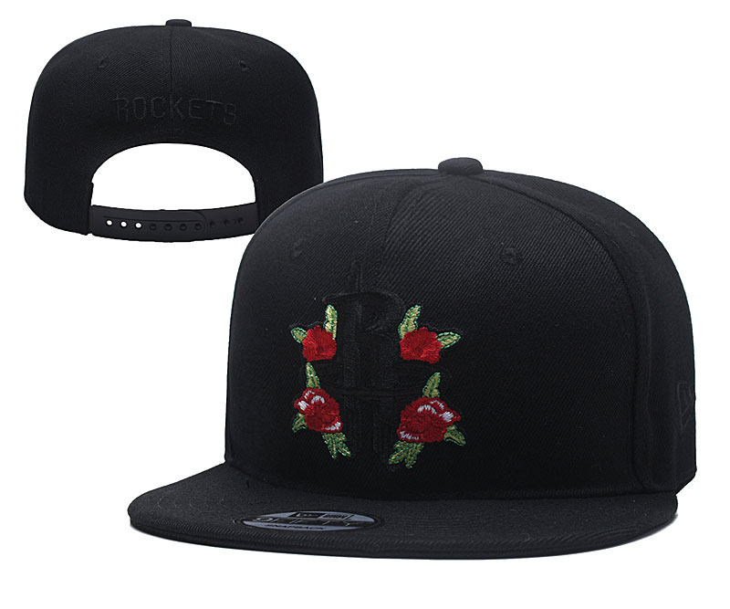 Rockets Team Logo Black Adjustable Hat YD