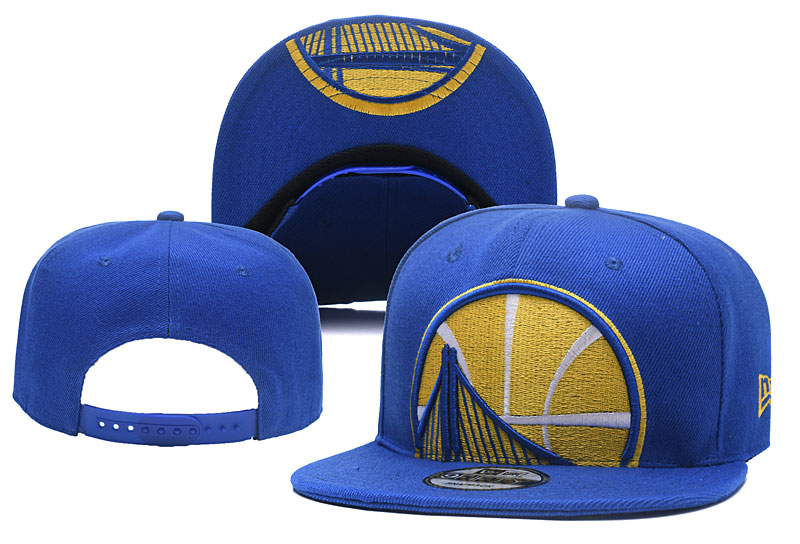 Warriors Team Logo Blue Golden Adjustable Hat YD