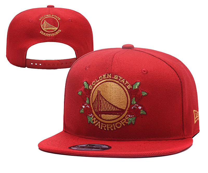 Warriors Team Logo Red Flower Adjustable Hat YD