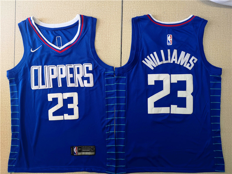 Clippers 23 Lou Williams Blue Nike Swingman Jersey