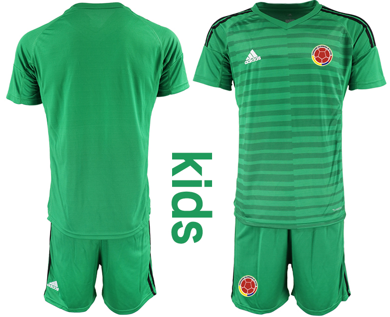 2019-20 Colombia Green Youth Goalkeeper Soccer Jersey