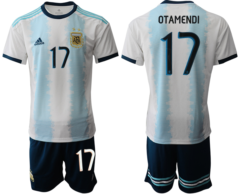 2019-20 Argentina 17 OTAMENDI Home Soccer Jersey