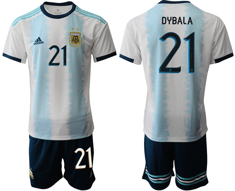 2019-20 Argentina 21 DYBALA Home Soccer Jersey