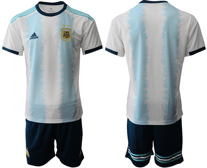 2019-20 Argentina Home Soccer Jersey