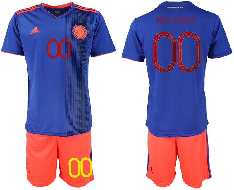 2019-20 Colombia Customized Away Soccer Jersey