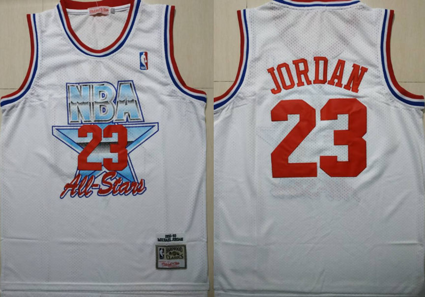 Bulls 23 Michael Jordan White 1992-1993 All Star Hardwood Classics Jersey
