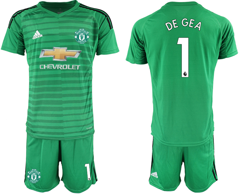 2019-20 Manchester United 1 DE GEA Green Goalkeeper Soccer Jersey