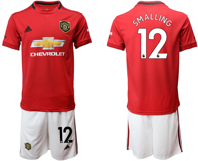 2019-20 Manchester United 12 SMALLING Home Soccer Jersey