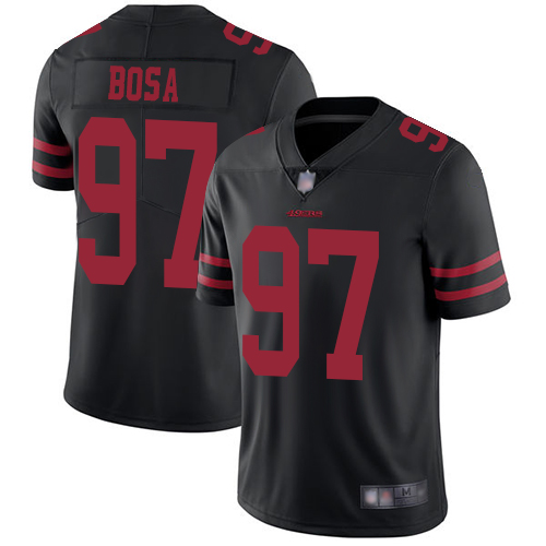 Nike 49ers 97 Nick Bosa Black 2019 NFL Draft First Round Pick Vapor Untouchable Limited Jersey