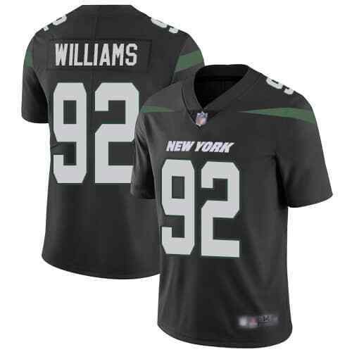 Nike Jets 92 Leonard Williams Black Youth New 2019 Vapor Untouchable Limited Jersey