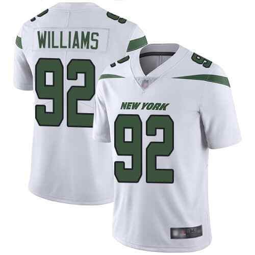 Nike Jets 92 Leonard Williams White New 2019 Vapor Untouchable Limited Jersey