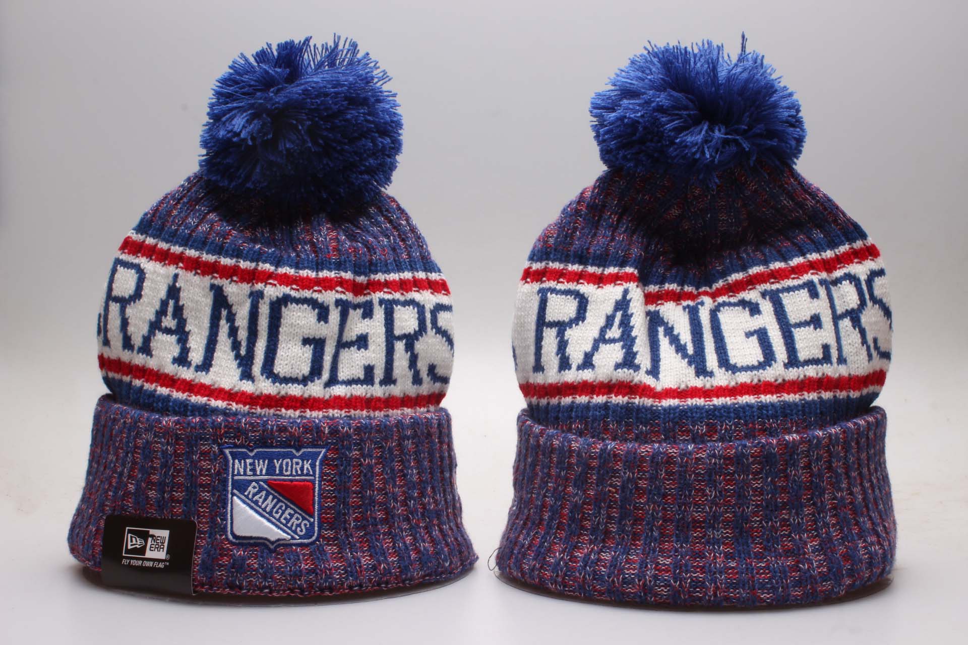 New York Rangers Fresh Logo Blue Knit Hat YP