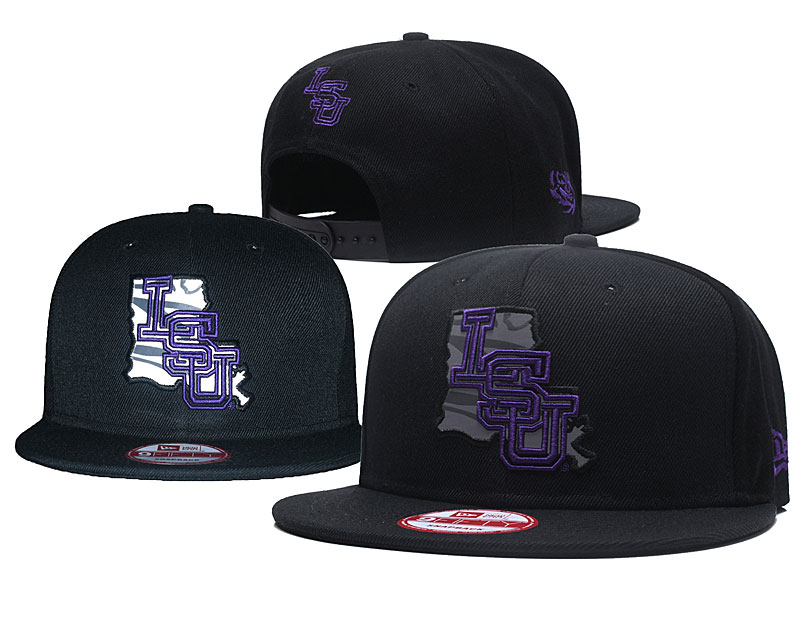 LSU Tigers Team Logo Black Adjustable Hat GS