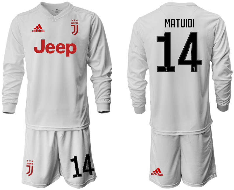 2019-20 Juventus 14 MATUIDI Long Sleeve Away Soccer Jersey