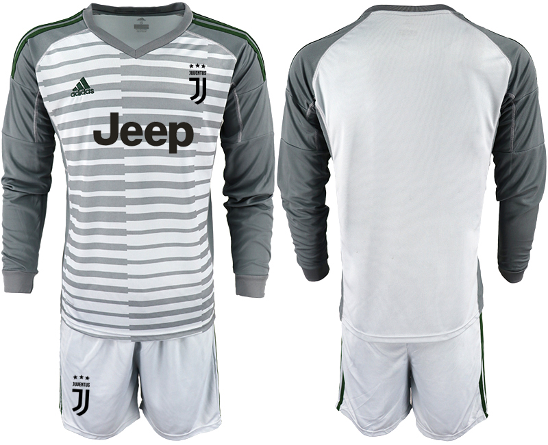 2019-20 Juventus Gray Long Sleeve Goalkeeper Soccer Jersey