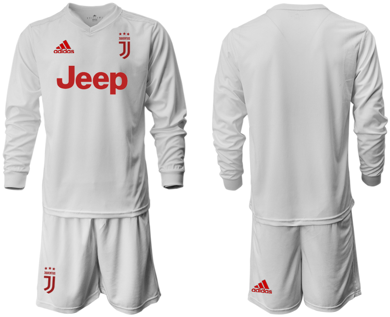 2019-20 Juventus Long Sleeve Away Soccer Jersey