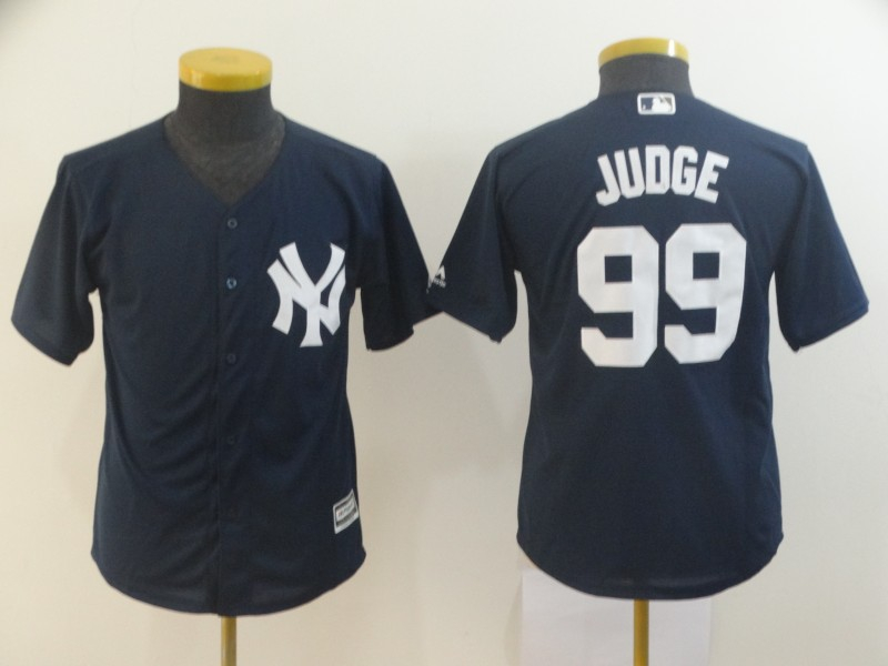 Yankees 99 Aaron Judge Navy Youth Cool Base Jersey