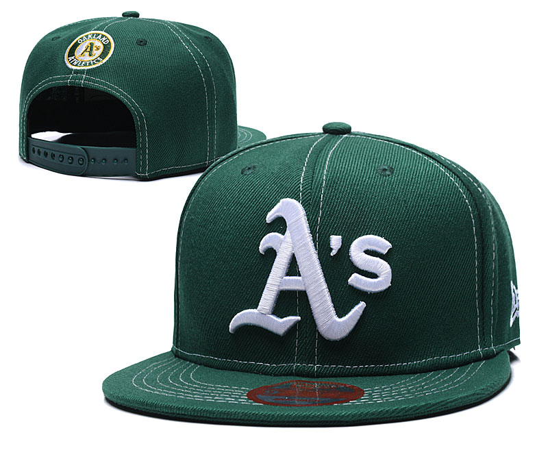 Athletics Team Logo Green Adjustable Hat LT
