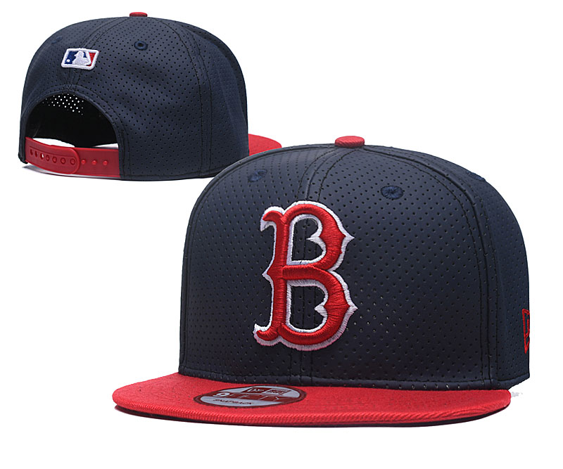 Red Sox Team Logo Navy Adjustable Hat TX
