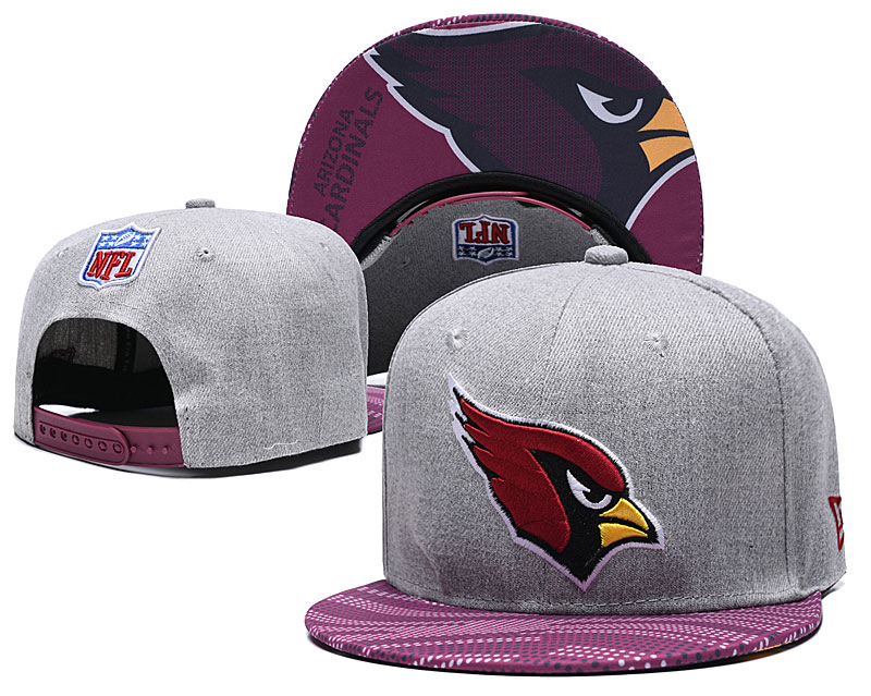 Arizona Cardinals Team Logo Gray Adjustable Hat TX